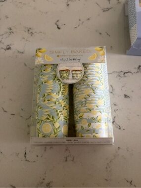 Lemon amalfi coast baking cups scalloped NEW paper my minds eye snack party